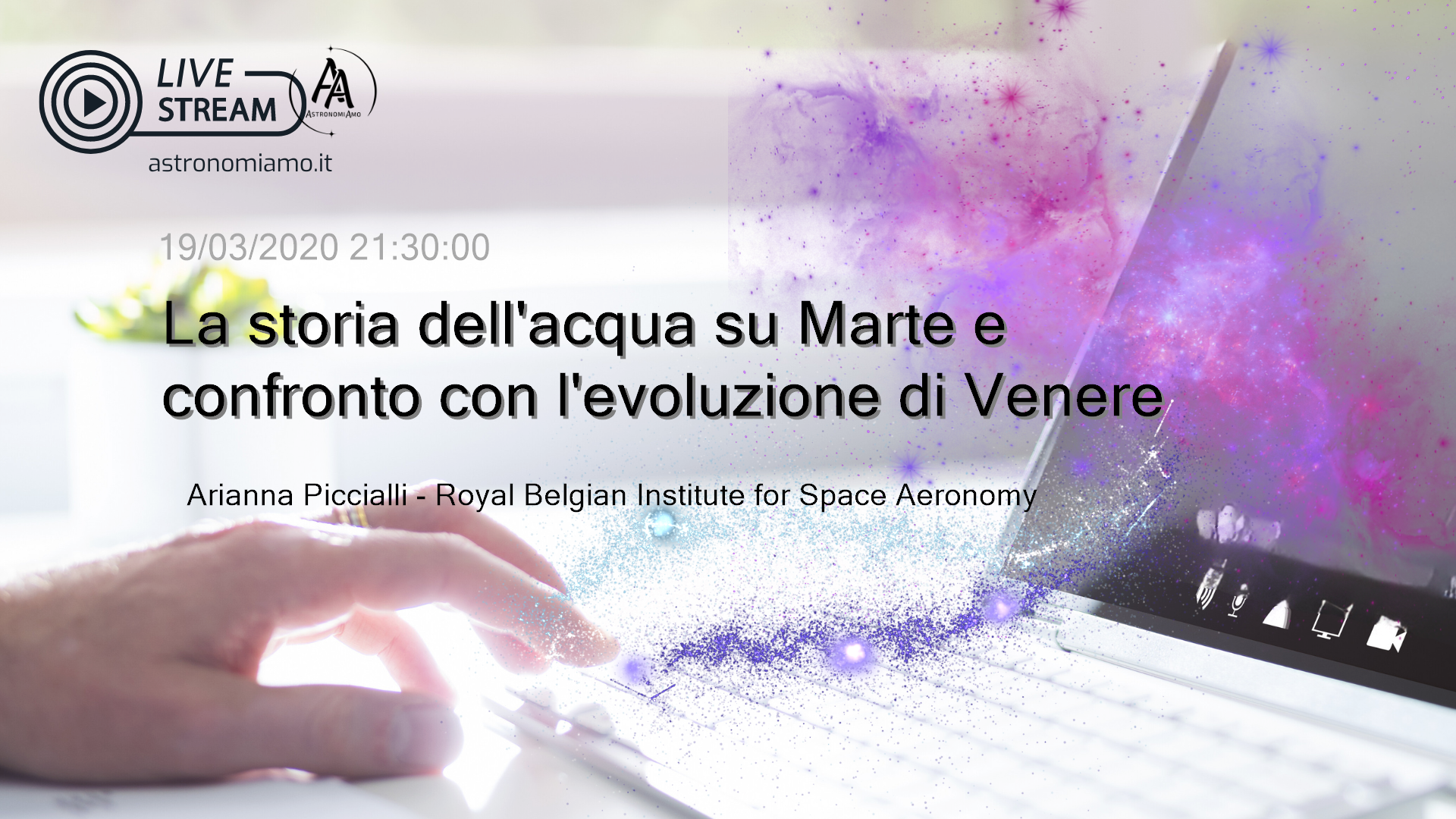 La storia dell'acqua su Marte e confronto con l'evoluzione di Venere