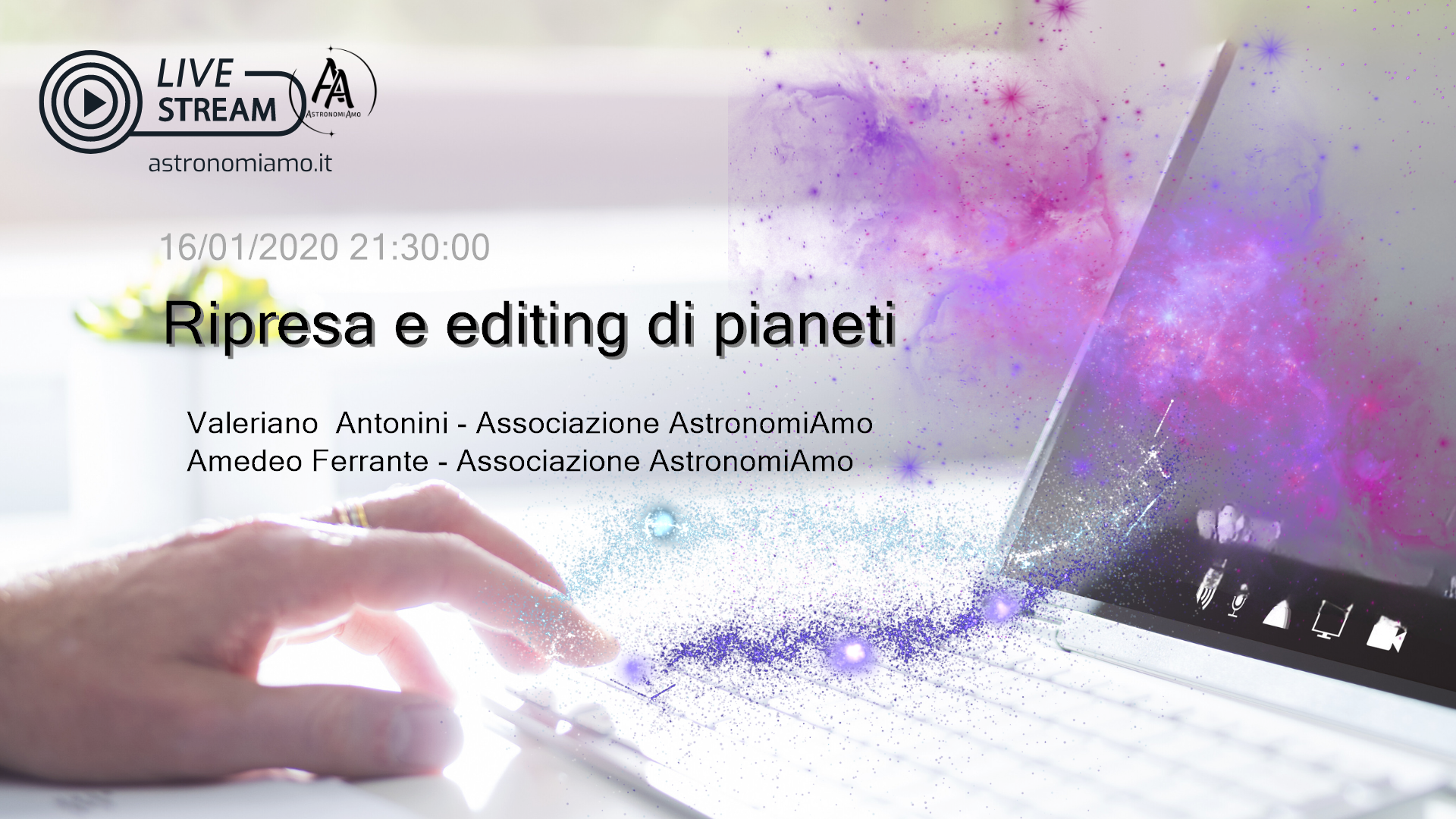 Ripresa e editing di pianeti