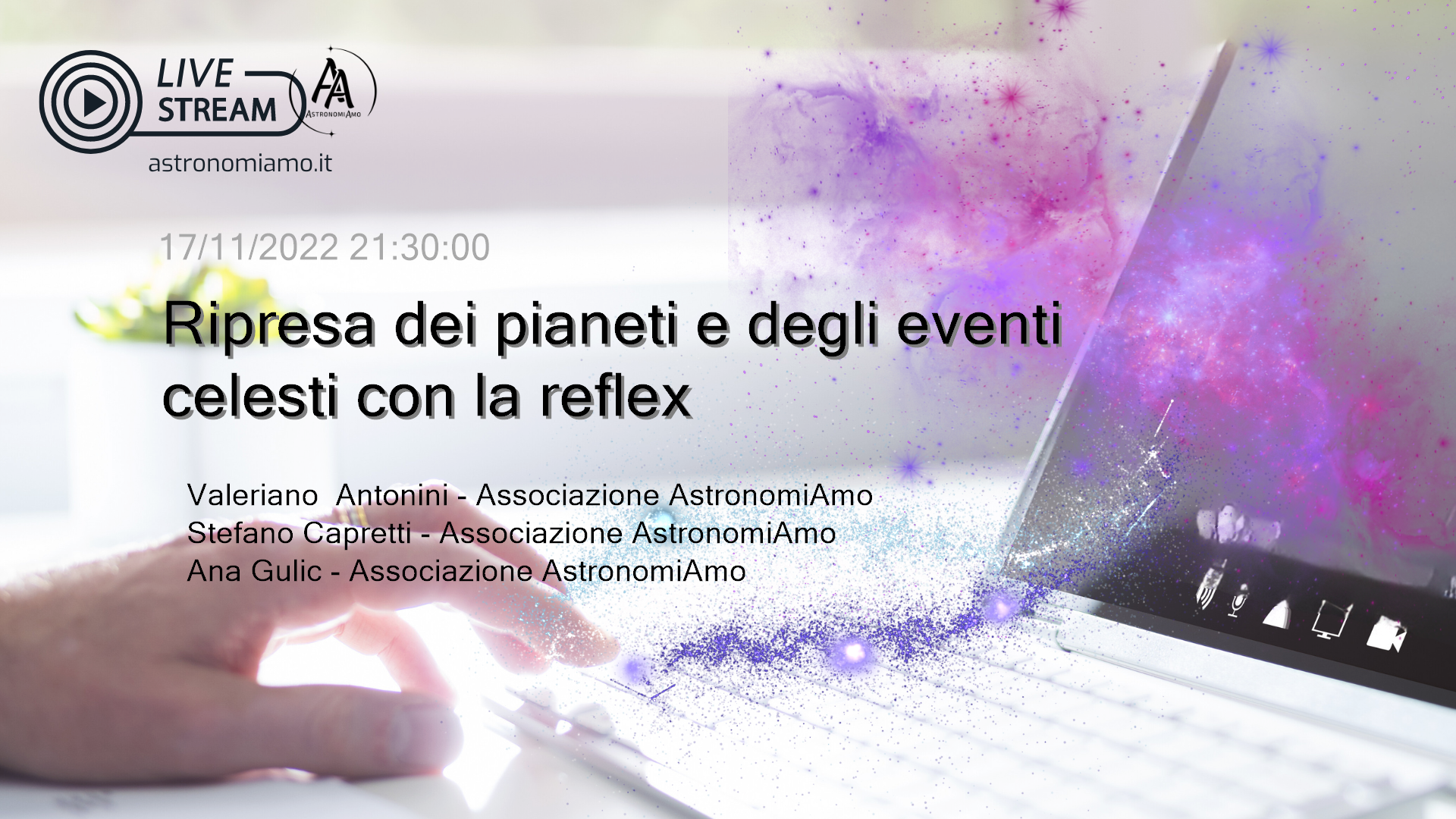 Ripresa dei pianeti e degli eventi celesti con la reflex