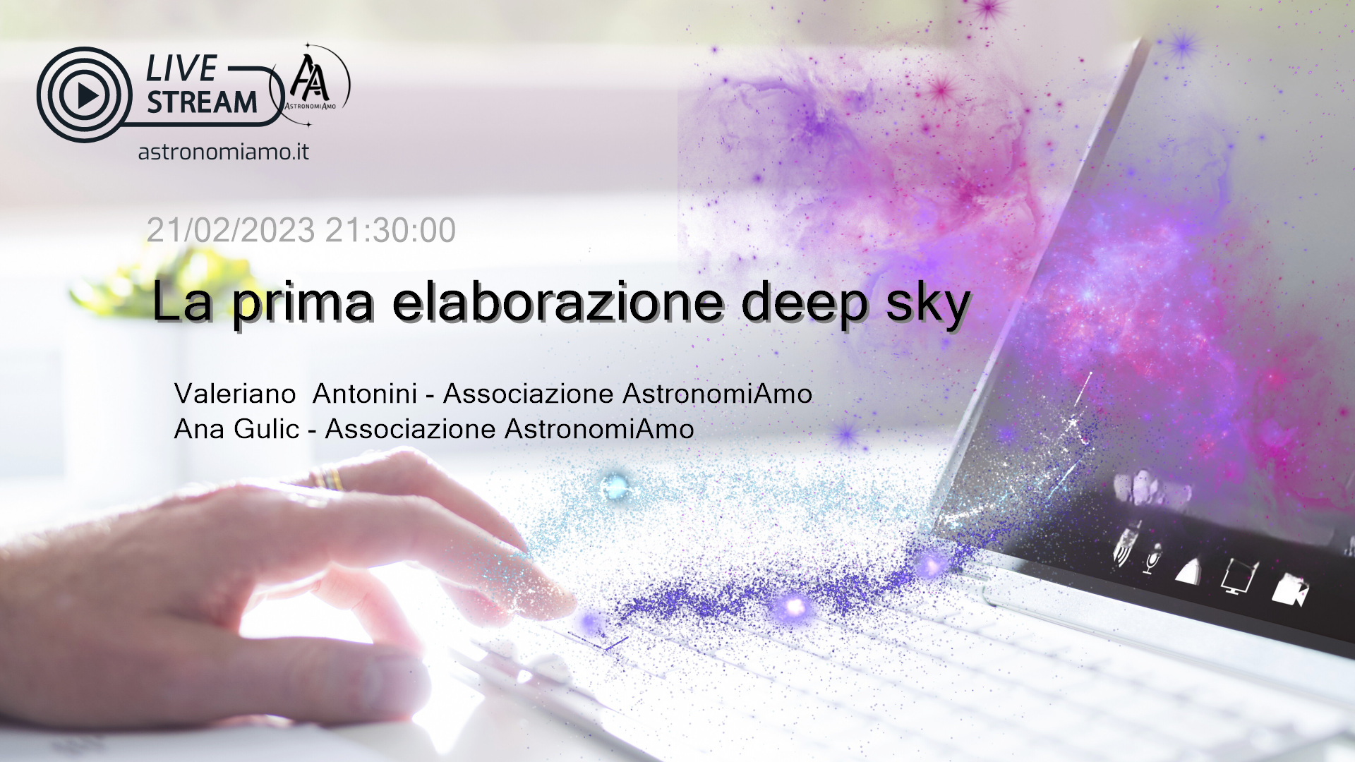 La prima elaborazione deep sky