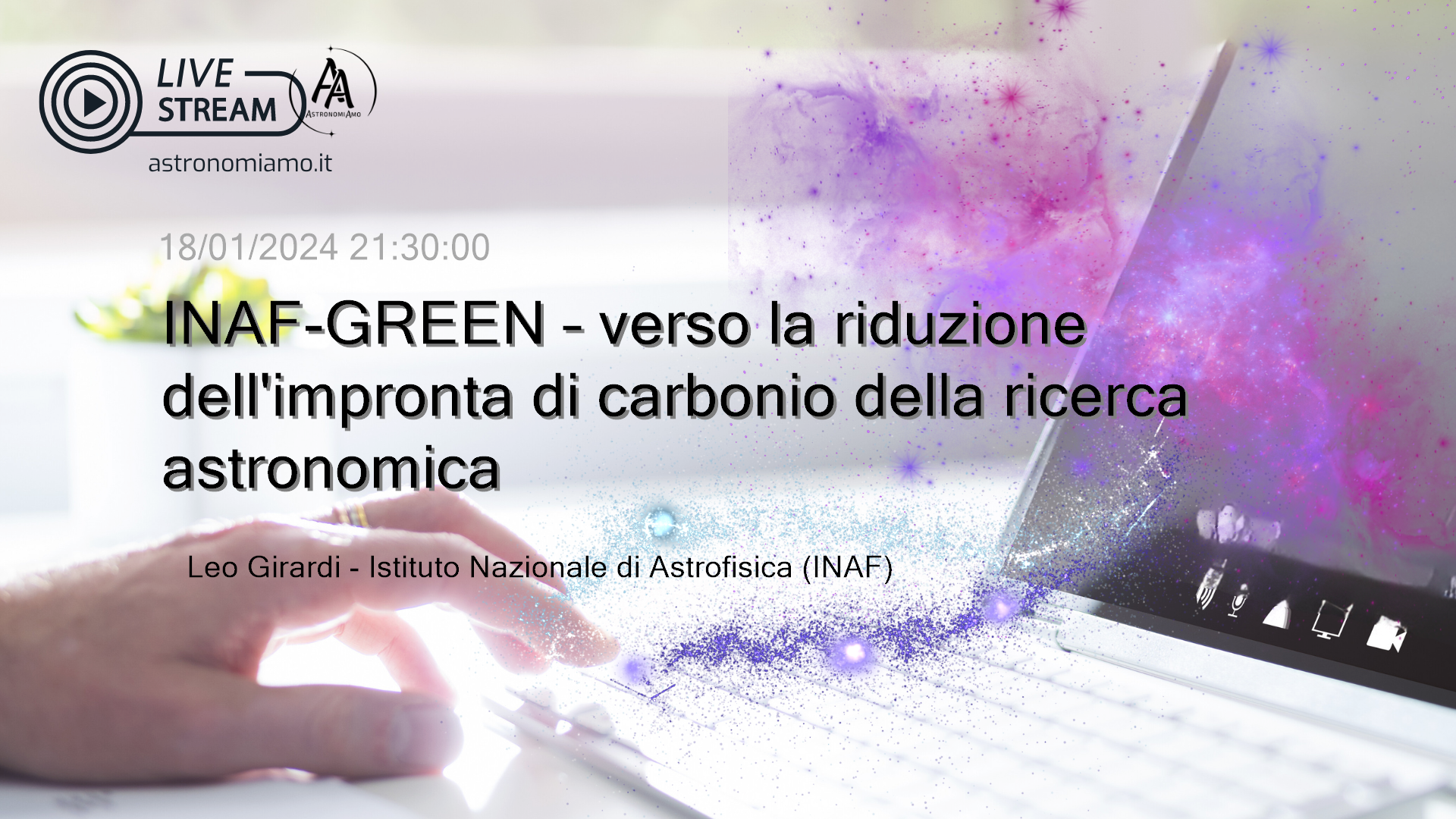 INAF-GREEN – verso la riduzione dell'impronta di carbonio della ricerca astronomica