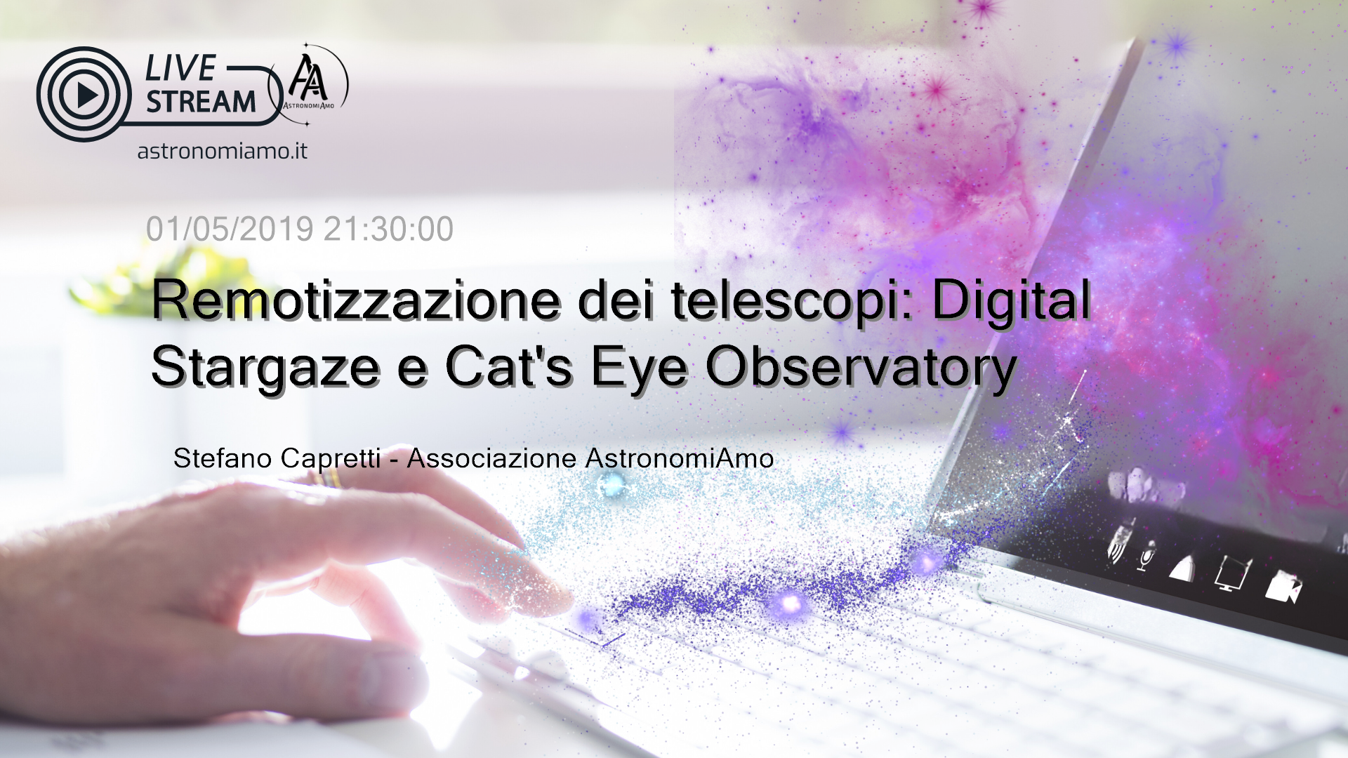 Remotizzazione dei telescopi: Digital Stargaze e Cat's Eye Observatory